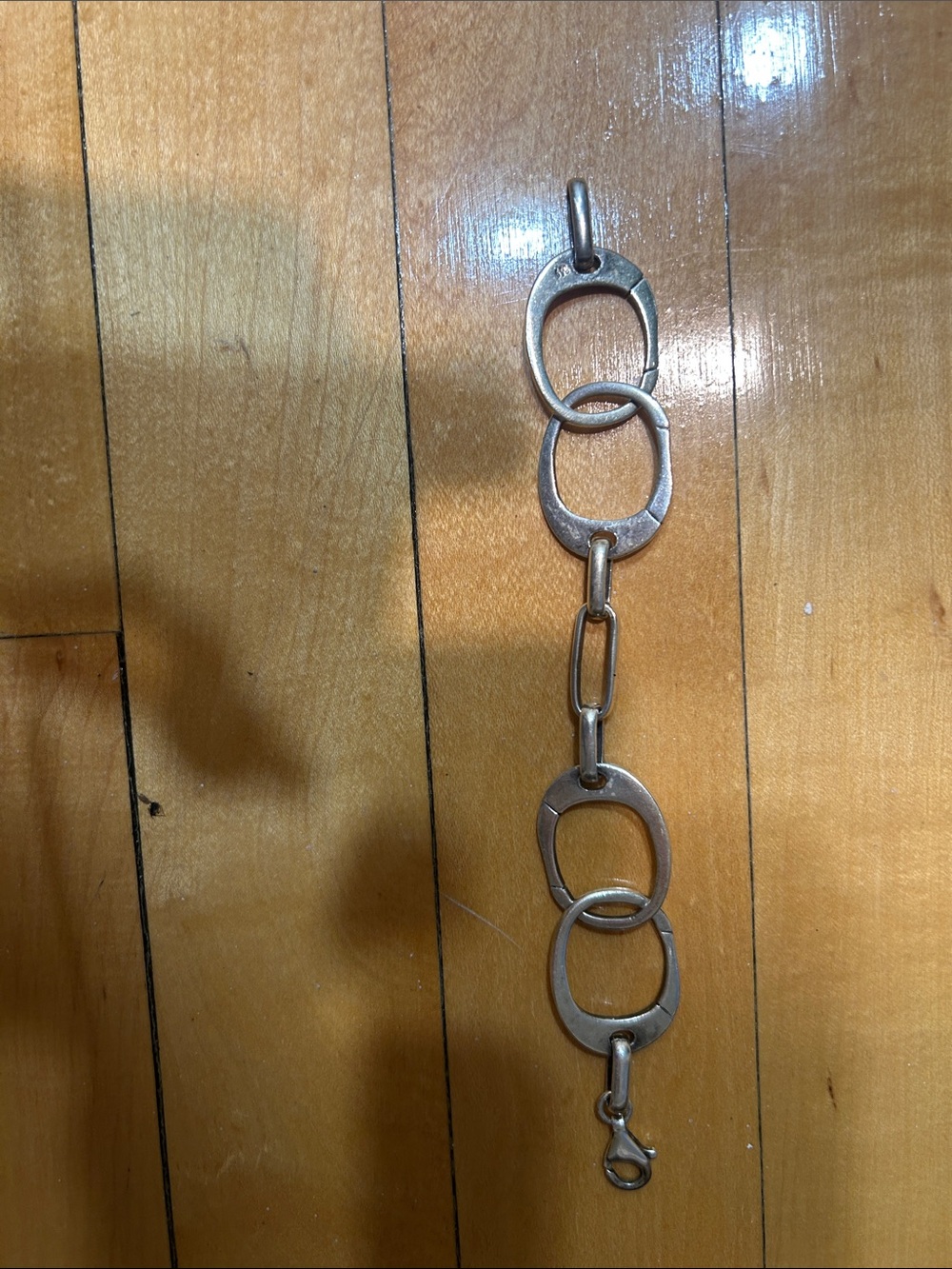 Keith Richard’s replica solid heavy sterling silver bracelet 9.25 handcuffs